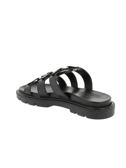 sabot da donna in pelle nera I SANDALI | 44X